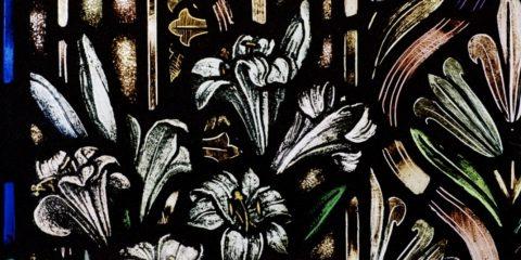 lilies in stained glass